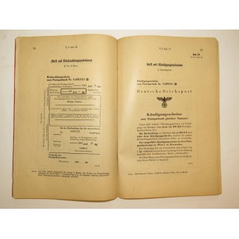 3e Reich instructions de service postal livre. Espenlaub militaria